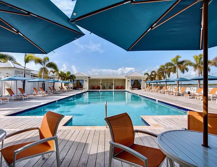 The pool at the Bay Club