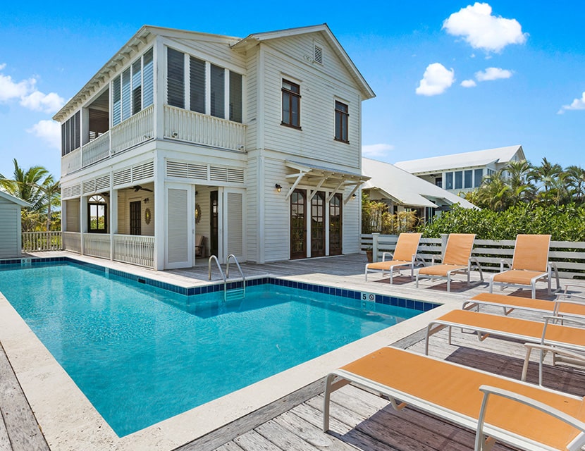 Pool at the 3 bedroom villa at Mahogany Bay Resort & Beach Club
