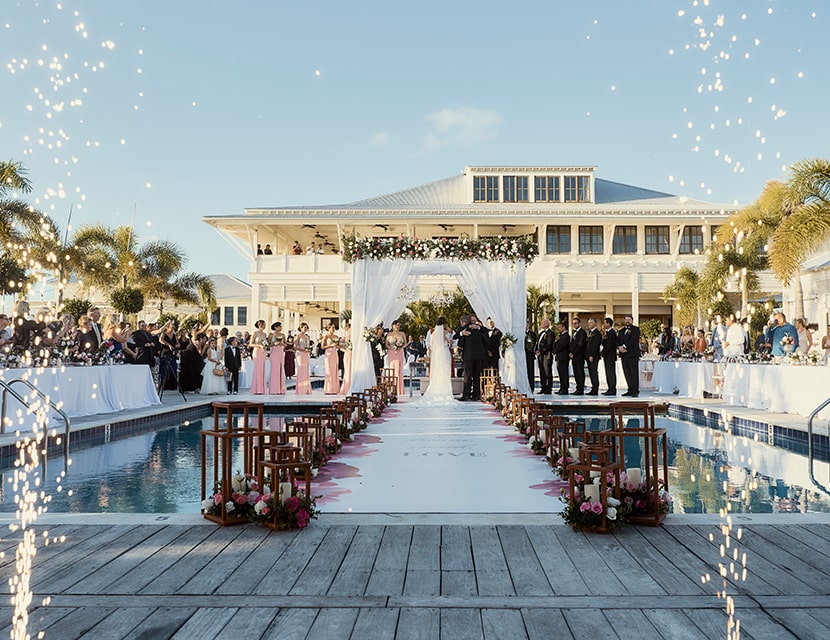 Wedding at the Pool at Mahogany Bay Resort